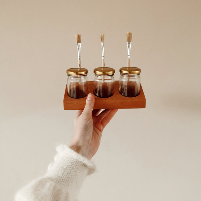 Creatief met bijenwaskrijt en verfhouder - @wwwcreationsbyastrid