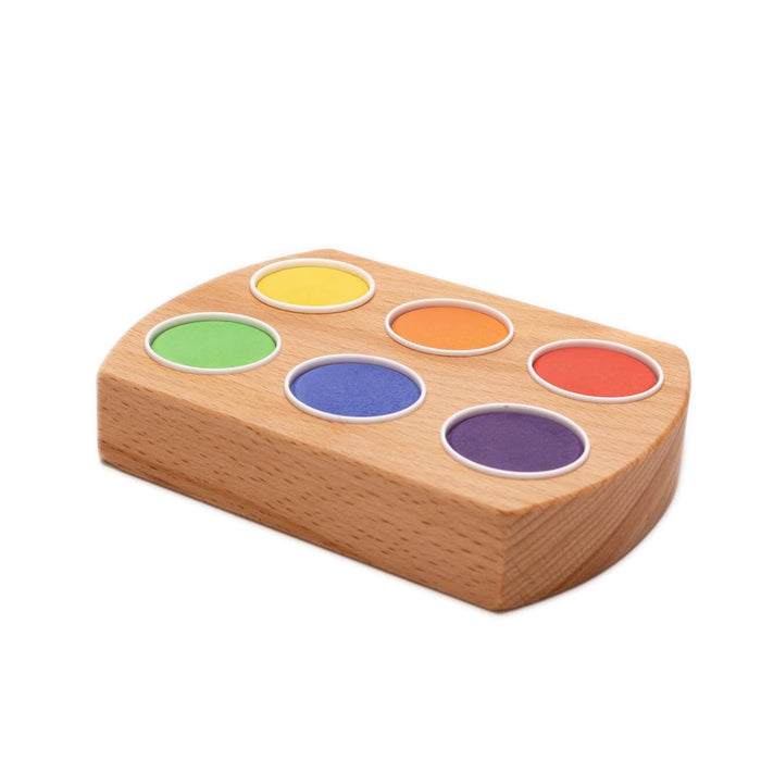 Grennn Watercolor holder 6 colors rainbow