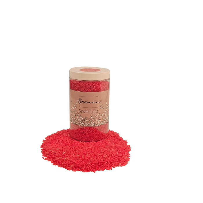 Grennn speelrijst bordeaux rood