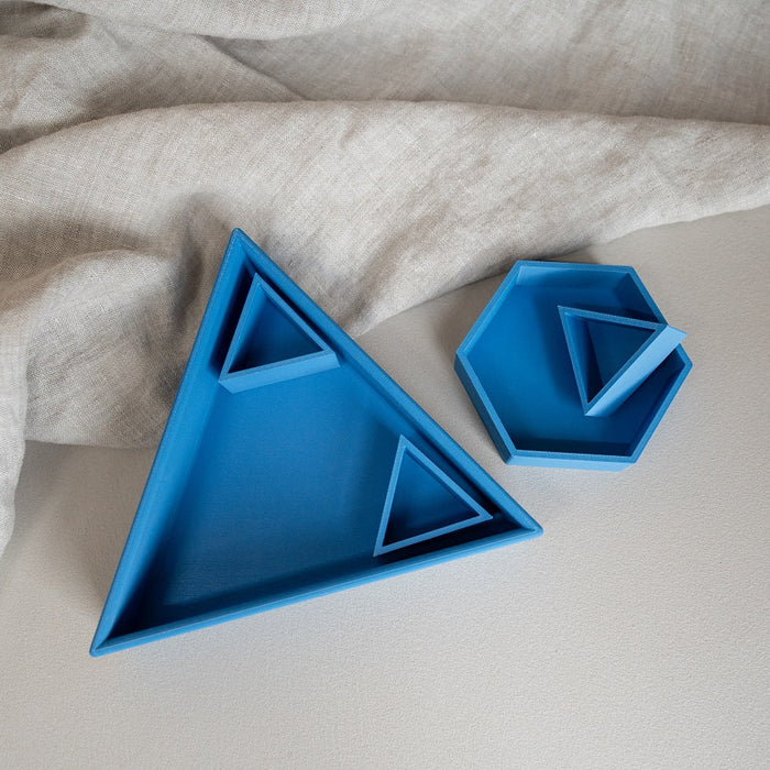 Grennn inlegdriehoek 'mandigo' blauw