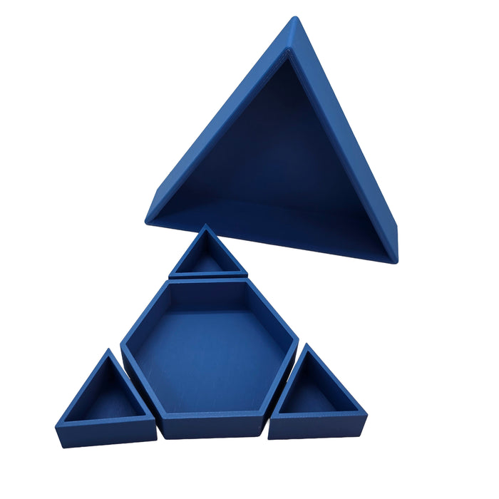 Grennn inlegdriehoek 'mandigo' blauw