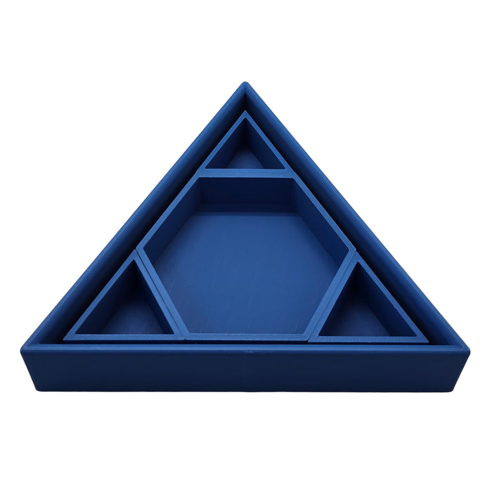 Grennn inlegdriehoek 'mandigo' blauw