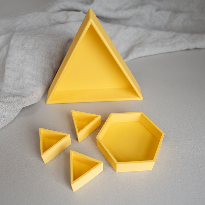 Grennn inlegdriehoek 'mandigo' geel