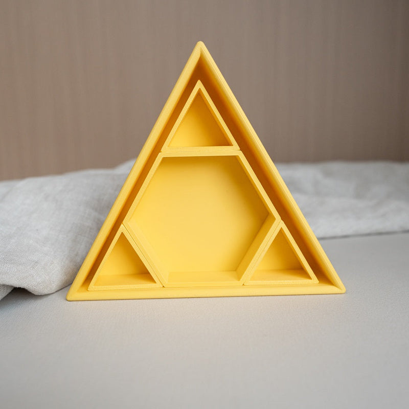 Grennn inlegdriehoek 'mandigo' geel