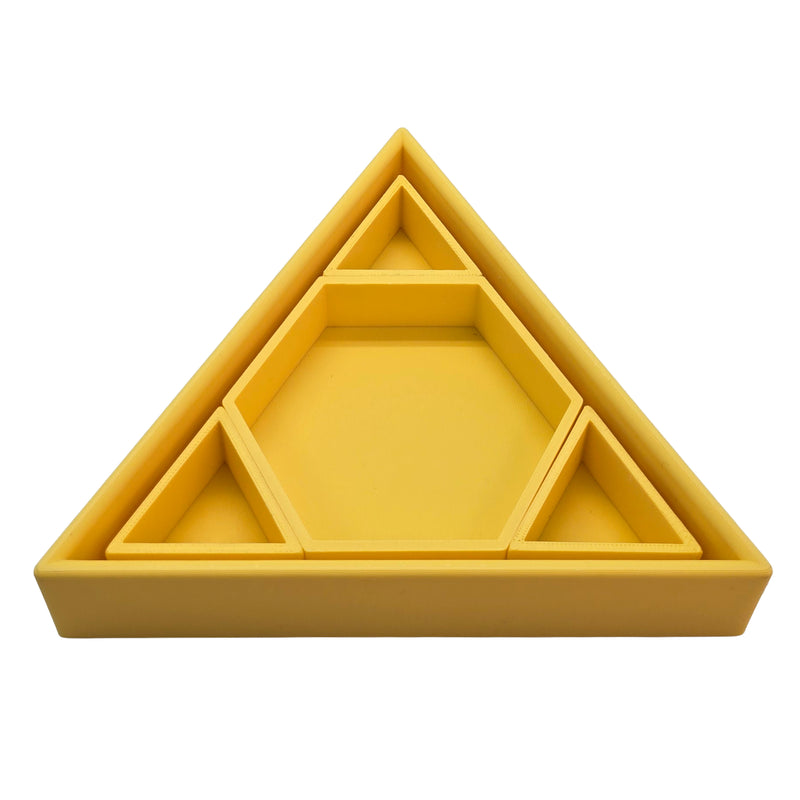 Grennn inlegdriehoek 'mandigo' geel