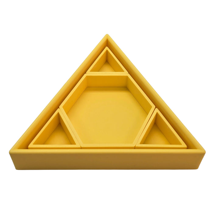 Grennn inlegdriehoek 'mandigo' geel