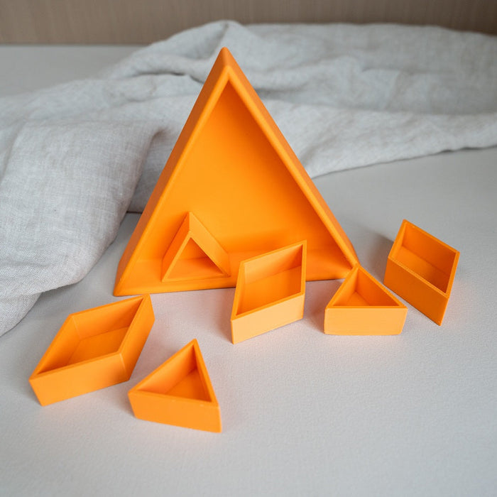 Grennn inlegdriehoek 'mandigo' oranje