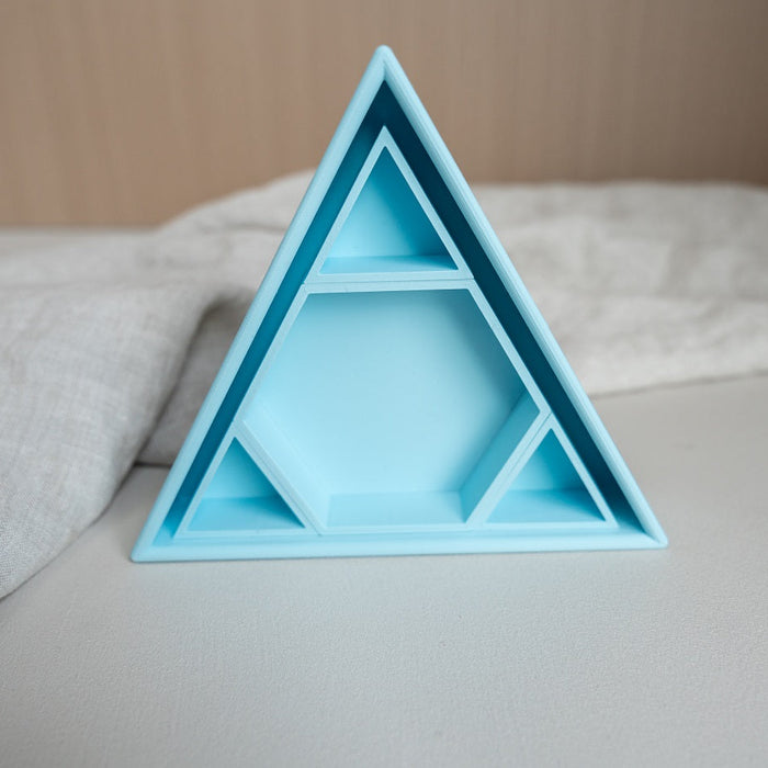 Grennn inlegdriehoek 'mandigo' pastel blauw