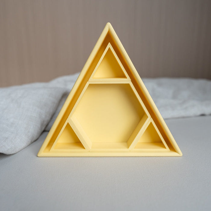 Grennn inlegdriehoek 'mandigo' pastel geel