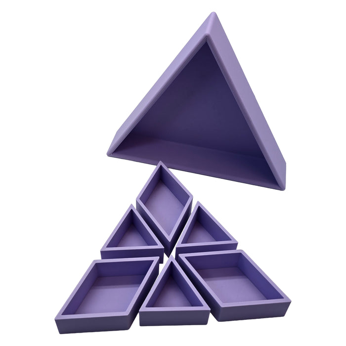 Grennn inlegdriehoek 'mandigo' pastel paars