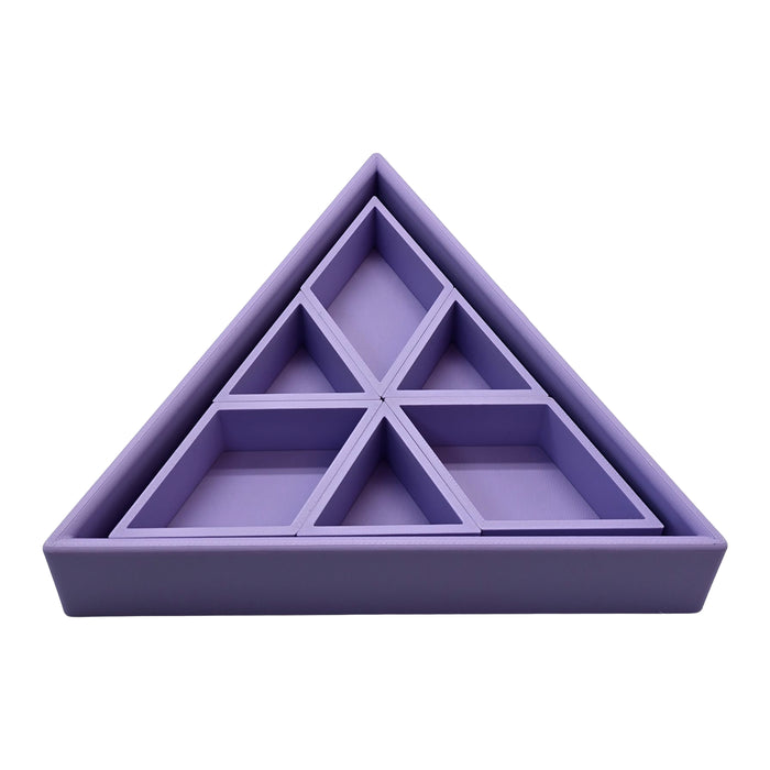 Grennn inlegdriehoek 'mandigo' pastel paars