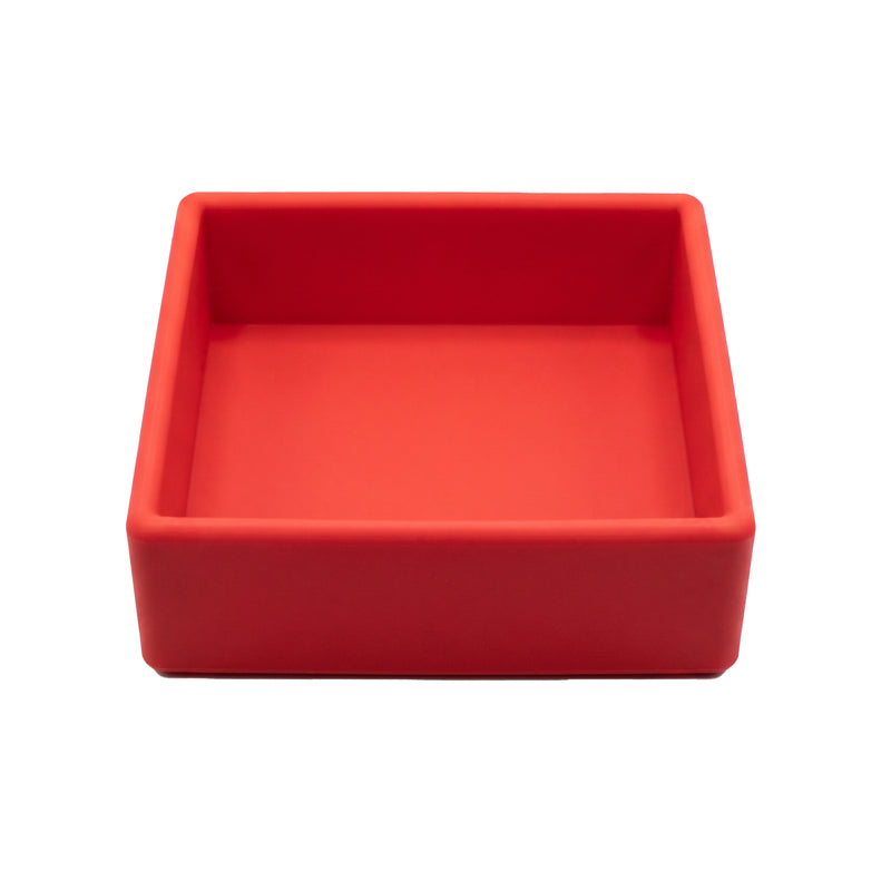 Grennn inlegvierkant 'mandigo' pastel rood