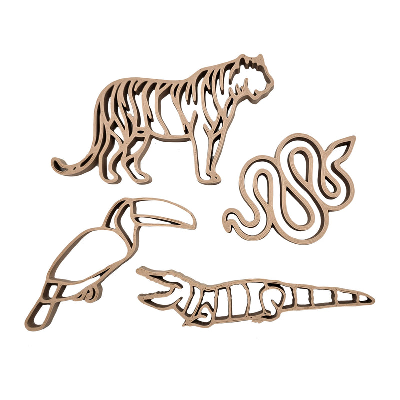 Grennn jungle dieren uitsteker