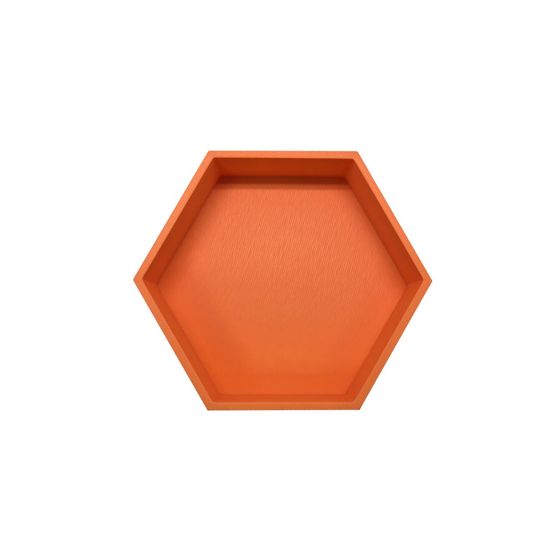 Grennn speelbakje 'mandigo' oranje zeshoekig (B7)