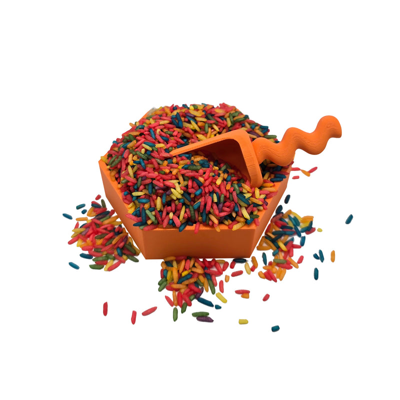 Grennn speelbakje 'mandigo' oranje zeshoekig (B7)
