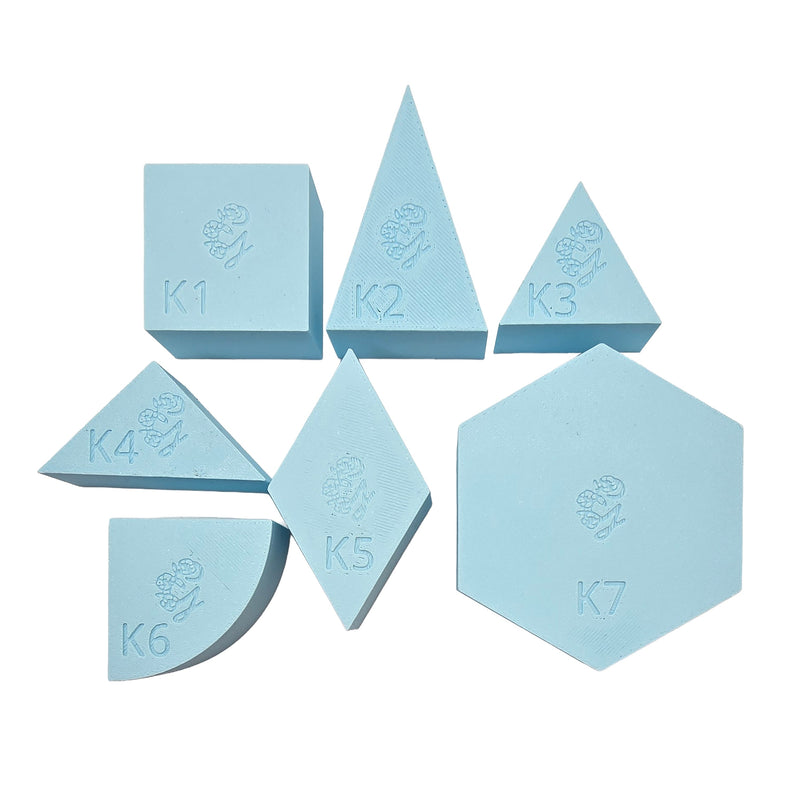 Grennn speelbakje 'mandigo' pastel blauw zeshoekig (K7)