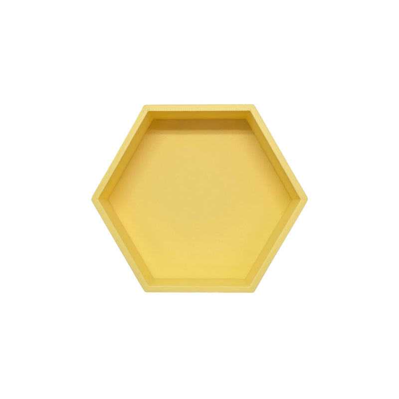 Grennn speelbakje 'mandigo' pastel geel zeshoekig (G7)