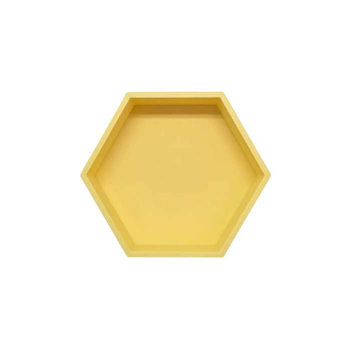 Grennn speelbakje 'mandigo' pastel geel zeshoekig (G7)