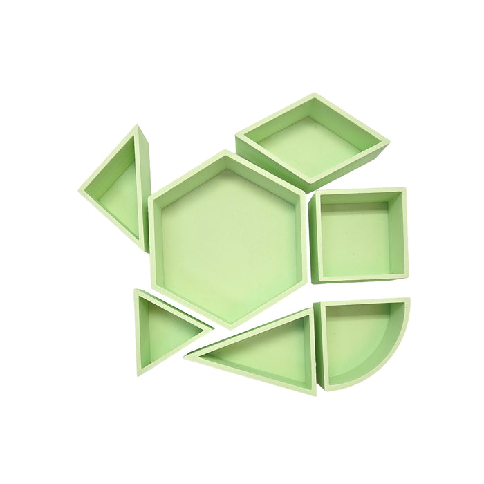 Grennn speelbakje 'mandigo' pastel groen ruit (J5)