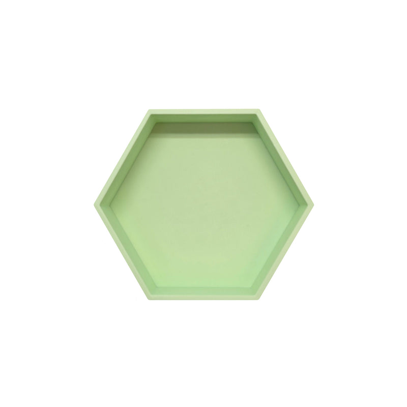 Grennn speelbakje 'mandigo' pastel groen zeshoekig (J7)