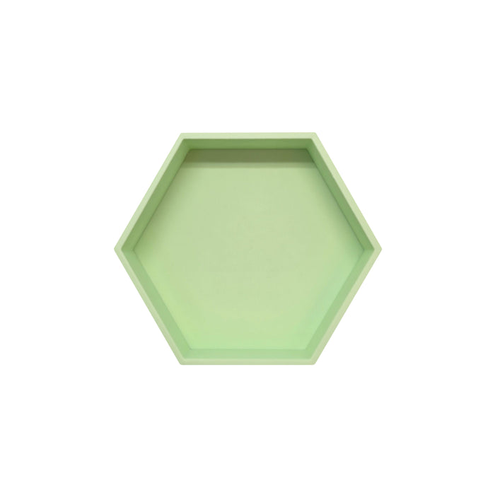 Grennn speelbakje 'mandigo' pastel groen zeshoekig (J7)