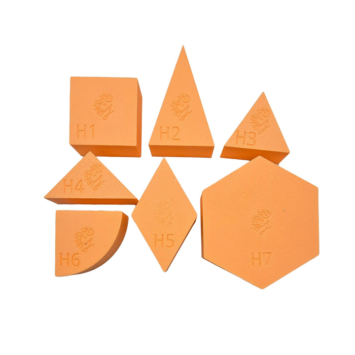 Grennn speelbakje 'mandigo' pastel oranje rechte driehoek (H4)