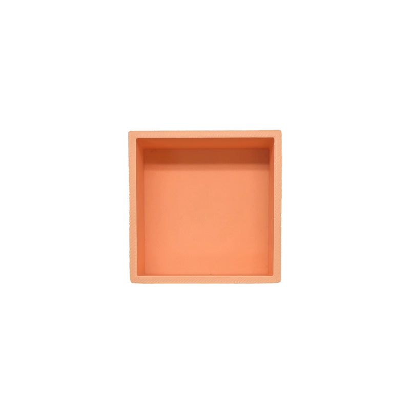 Grennn speelbakje 'mandigo' pastel oranje vierkant (H1)