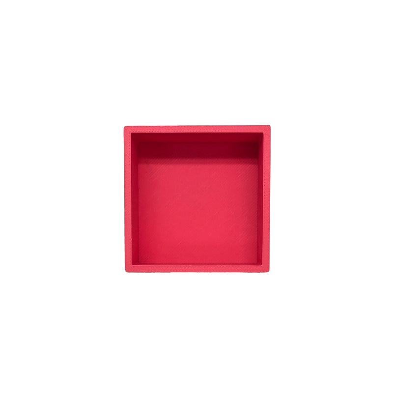 Grennn speelbakje 'mandigo' pastel rood vierkant (I1)