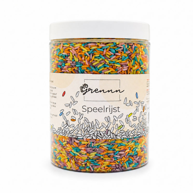Grennn speelrijst pastel mix