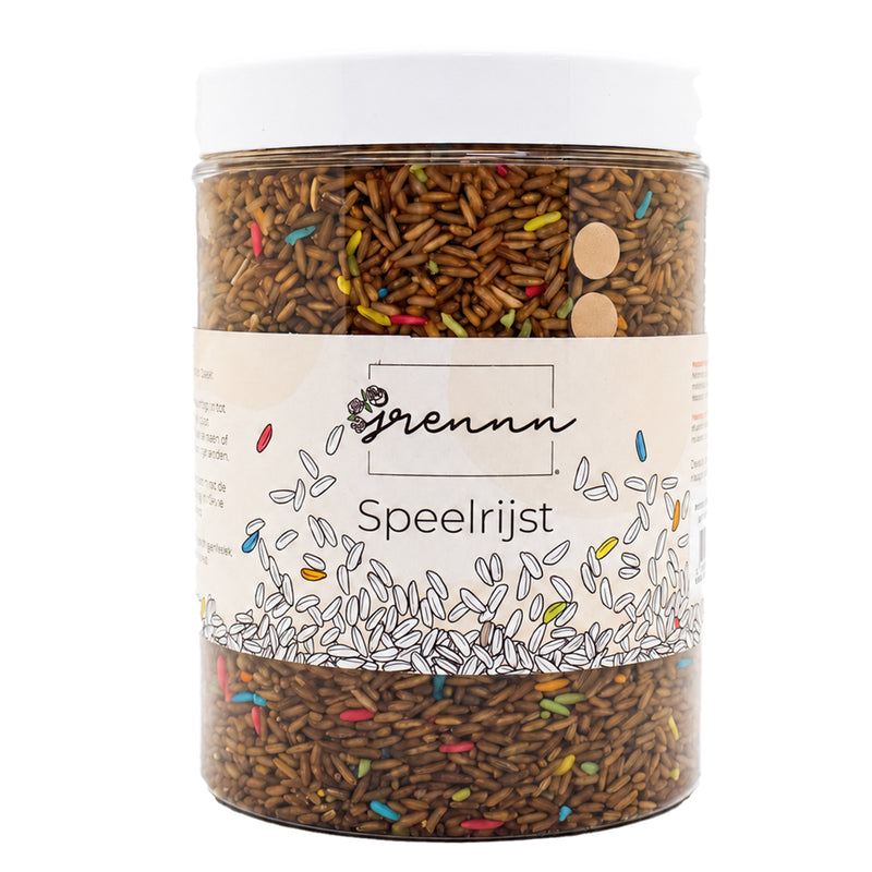 Grennn speelrijst sint met Grennn mix