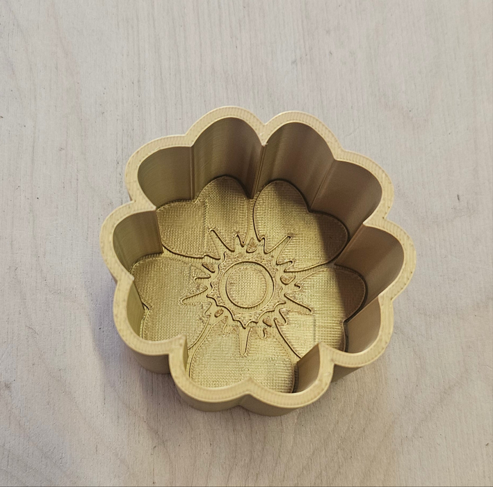 Bloemenbakje goud