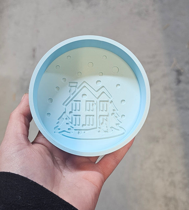 Grennn snowglobe bakje blauw