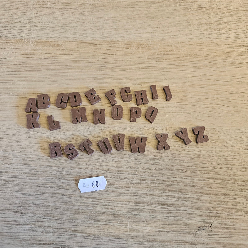 60- speel chocolade letters