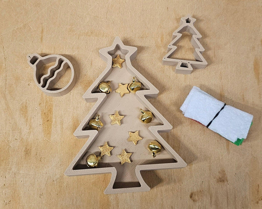 Vulvorm kerstboom+stekers