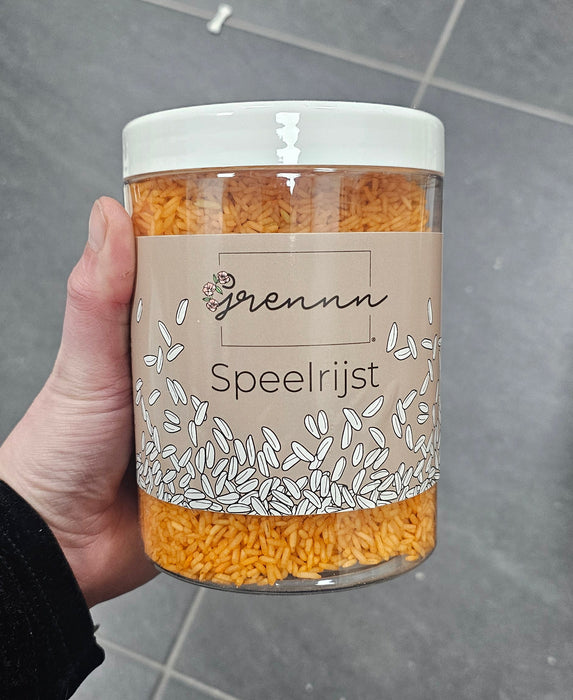 Fotoshoot oranje speelrijst