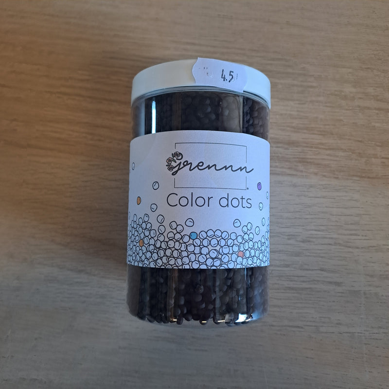 45- zero waste color dots  zwart