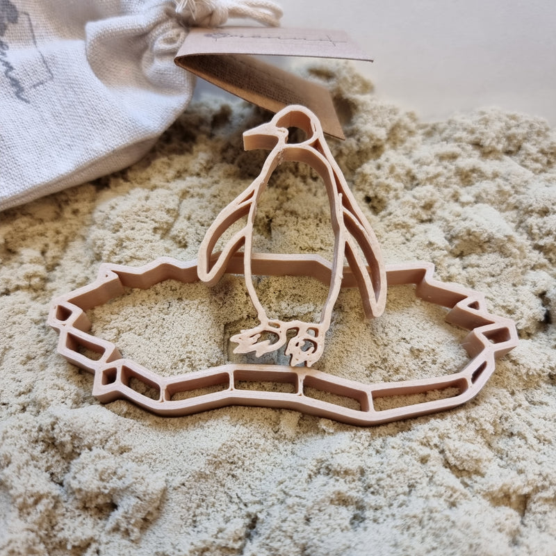 Grennn pinguïn en ijsschots uitsteker