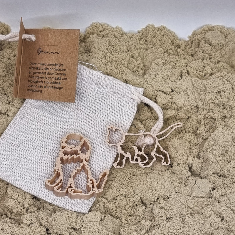 Grennn kat en hond uitsteker